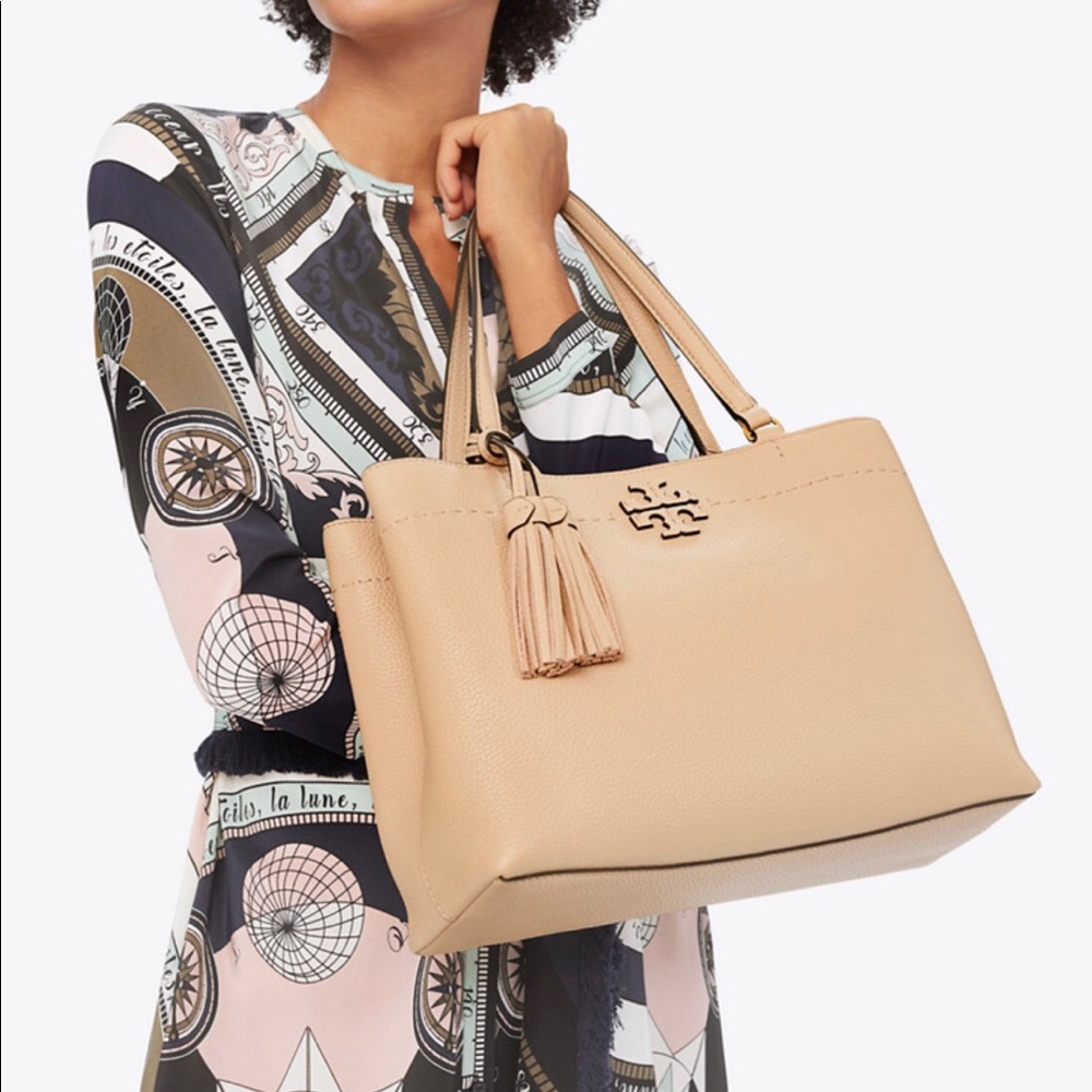 Tory Burch MCGRAW TRIPLE-COMPARTMENT TOTE - Picture 5 of 5